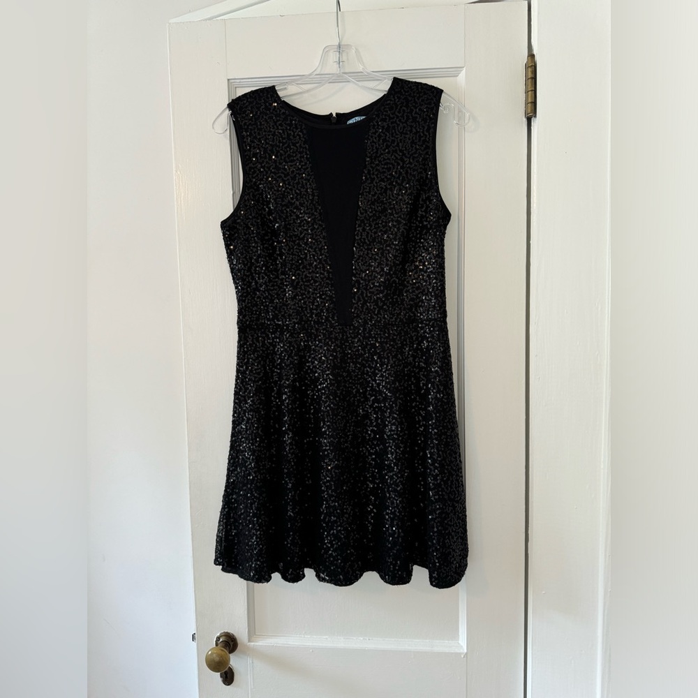 Cynthia Rowley Black Sequin Dress - Size 6